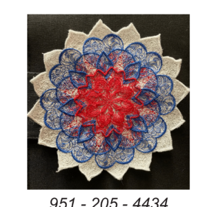 Mandala  Red White & Blue